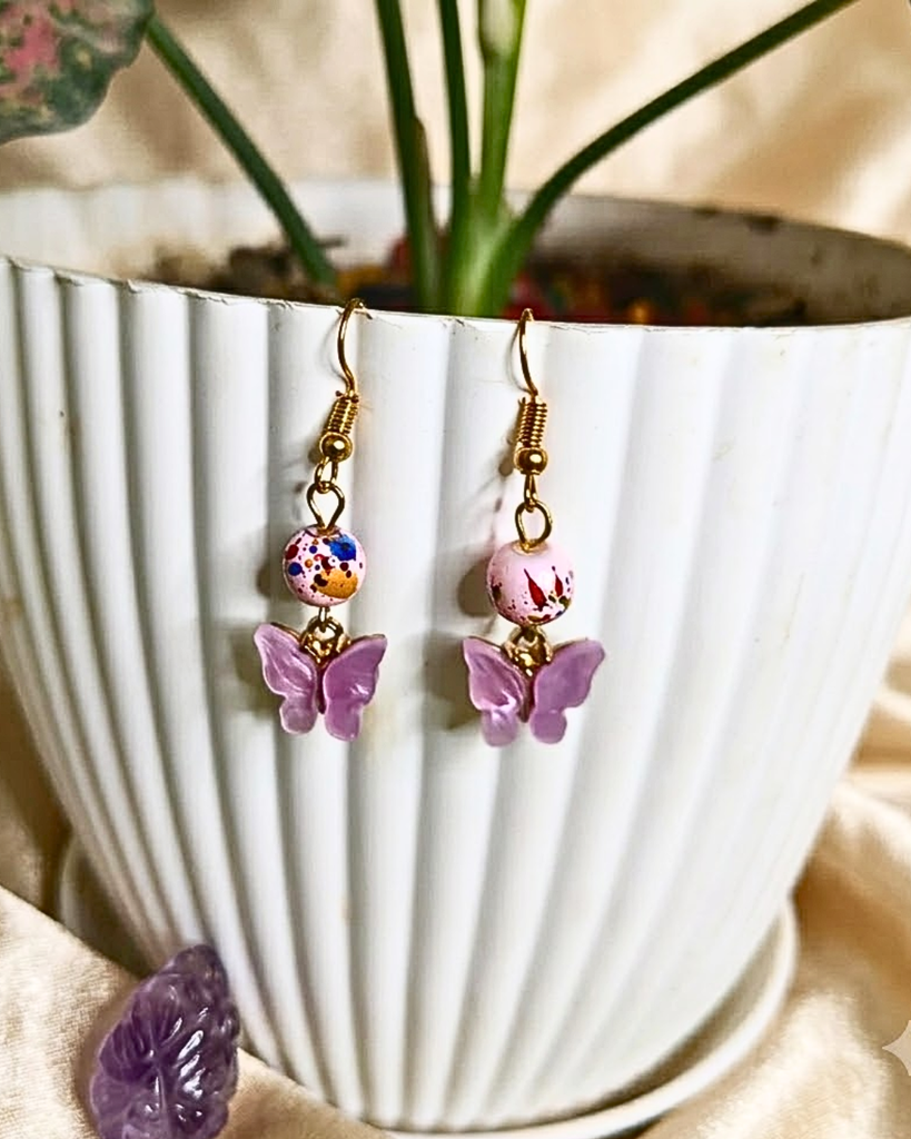 Blush Flutter Earrings