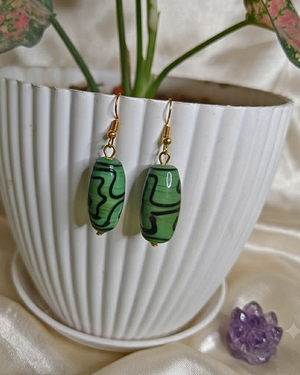 Emerald Maze Earrings