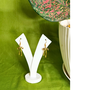 Golden Bows Earrings