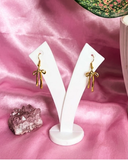 Golden Bows Earrings
