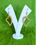 Golden Heart Glow Earrings