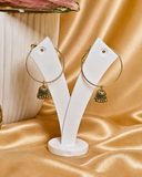 Golden Jhumki Hoop Earrings