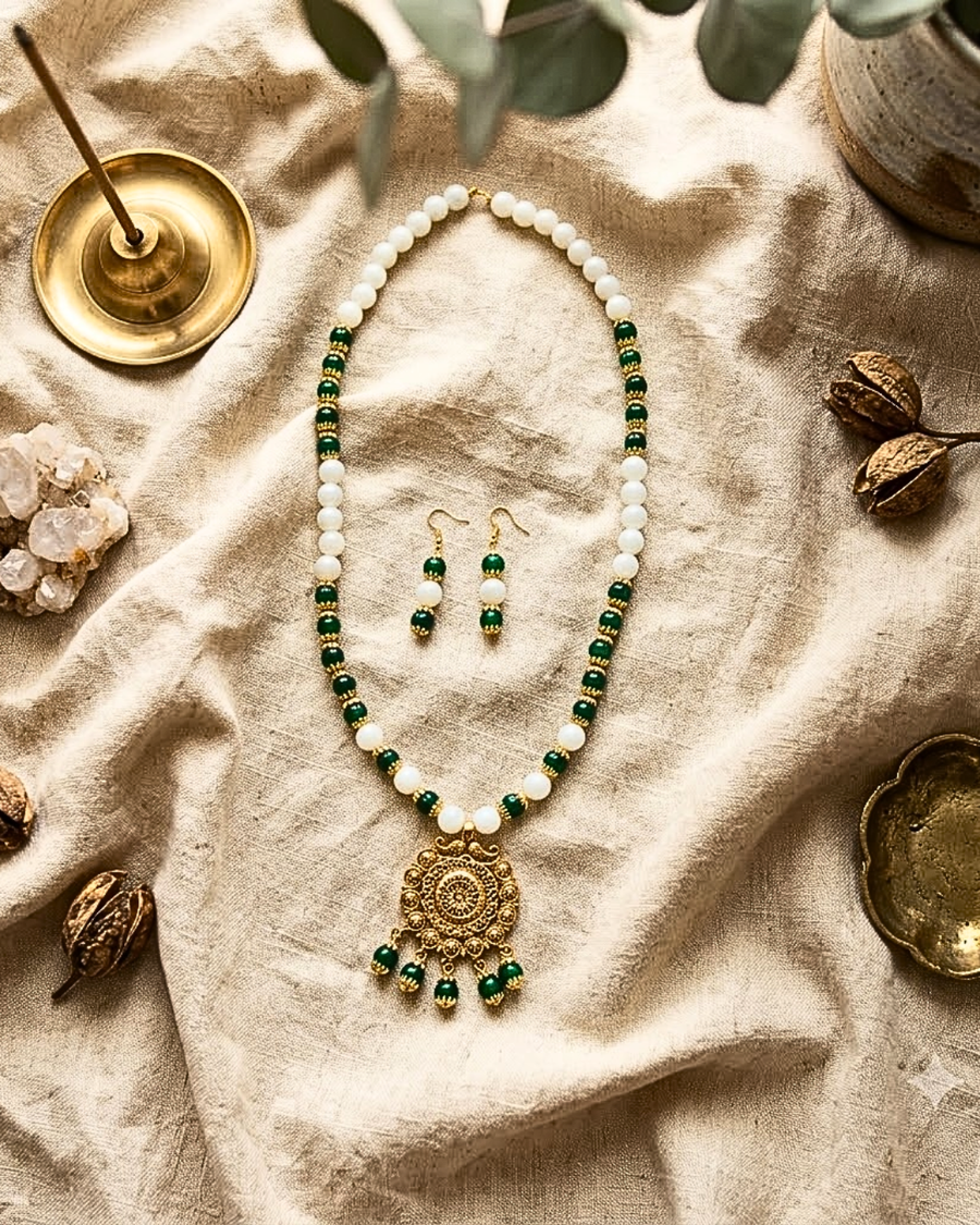 Harita Pearl Necklace Set