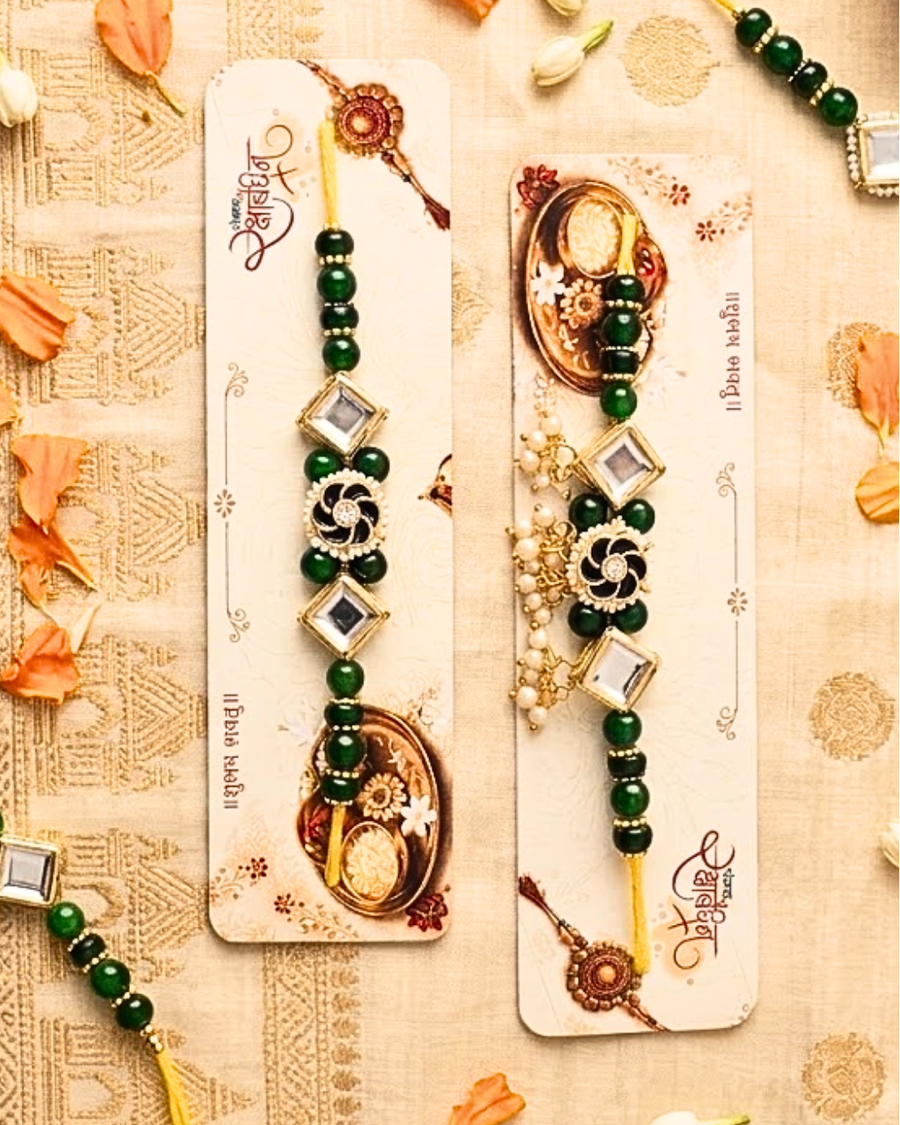Mangal Pink Rakhi Pair