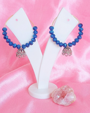 Neel Jhumki Beaded Hoops