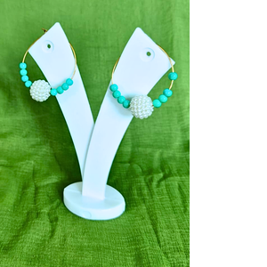 Neelima Pearl Hoop Earrings