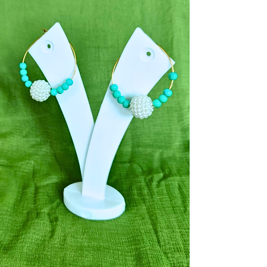 Neelima Pearl Hoop Earrings