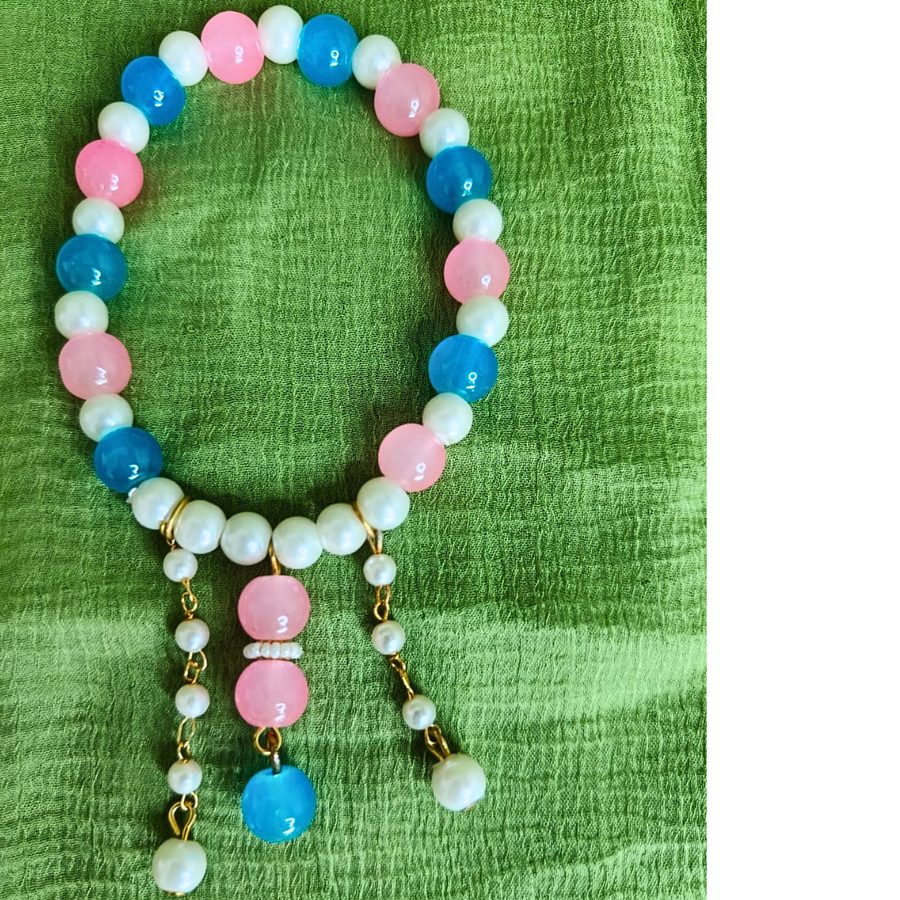 Pastel Pearl Charm Bracelet