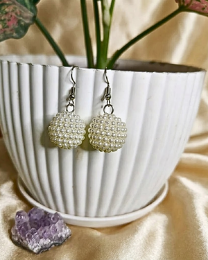 Pearl Glow Orb Earrings
