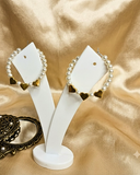 Pearl Hearts Hoop Earrings