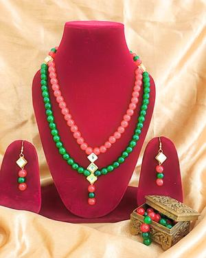 Pearl Royal Layered Necklace Set