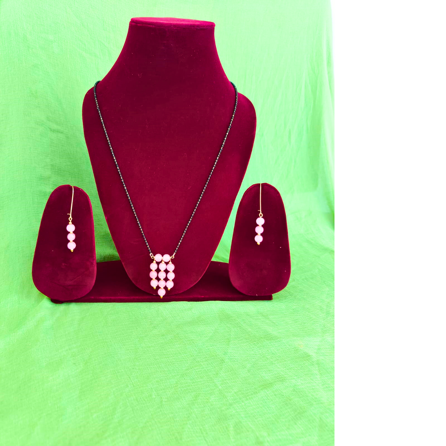 Pink Elegance Mangalsutra