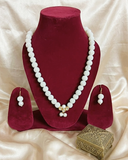Pristine Snowfall Pearl Necklace Set