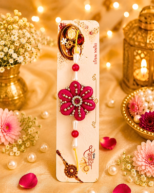 Rosy Bloom Rakhi