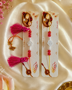 White Rose Pearl Rakhi