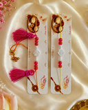White Rose Pearl Rakhi