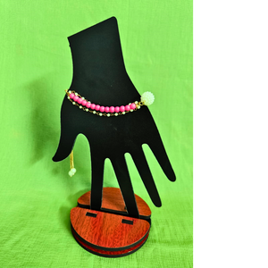 Pink Beaded Bracelet