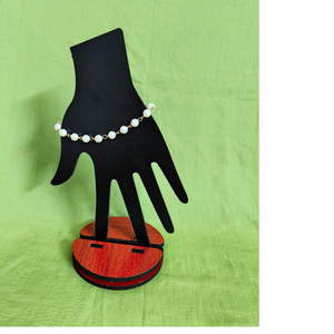 White Beaded Bracelet